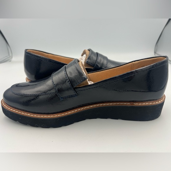 NATURALIZER Adline Navy/Black Patent Leather Loafer Women’s Size 8M NEW WITH BOX - Picture 10 of 15